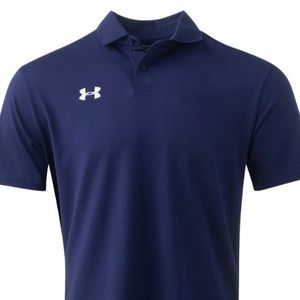 Under Armour Mens Navy Blue Polo size Medium